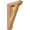 Ekena Millwork Traditional Slat Rough Sawn Bracket w/ Offset Brace, Western Red Cedar, 6"W x 20"D x 32"H BKT0604X20X32TRA06RWR - alternate 1